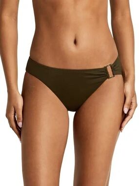 Lauren Ralph Lauren Ring Hipster Swim Bottoms in Green.  Size 12.  NWT